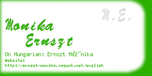 monika ernszt business card